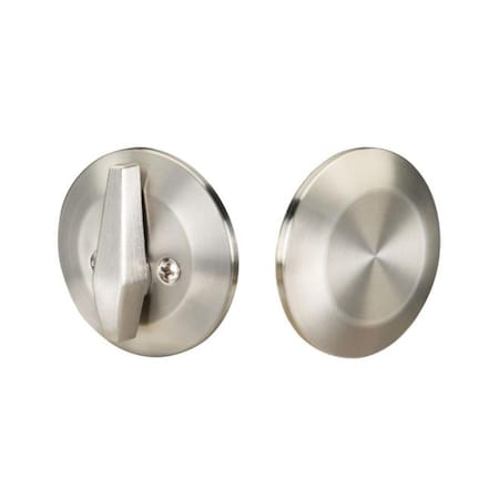 Apositos One Sided Deadbolt with Turn by Blank Plate, Satin Nickel AP2005194